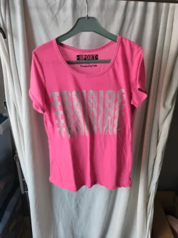 T-shirt rose taille S