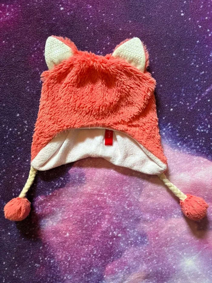 Bonnet chaud oreilles de chat sequins irisés, 18-24 mois, Tissaia. - photo numéro 3
