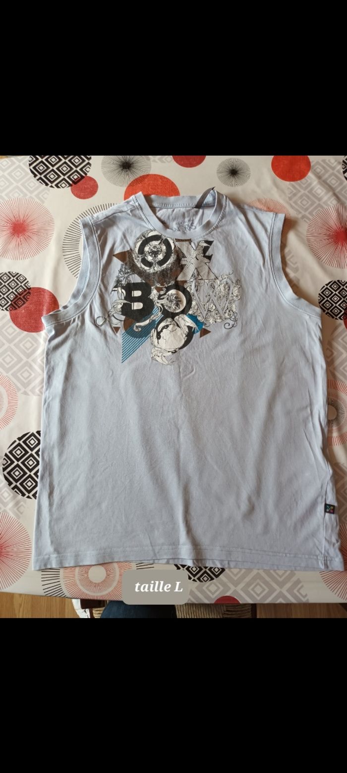 Débardeur t-shirt sans manche 👨 taille L
