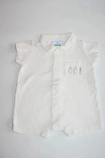 Barboteuse col polo Vert Baudet