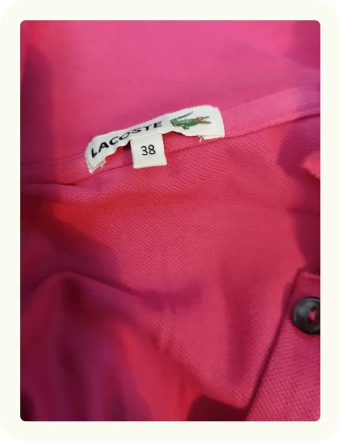 Polo rose femme Lacoste - photo numéro 6
