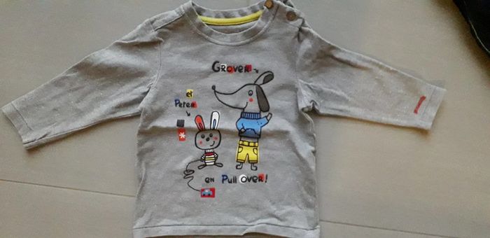 Lot de 4 tee-shirts manches longues 12 mois - photo numéro 4