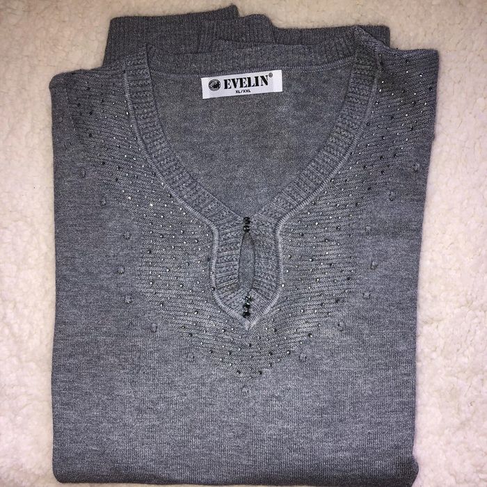 Pull gris 42/44 neuf Evelin
