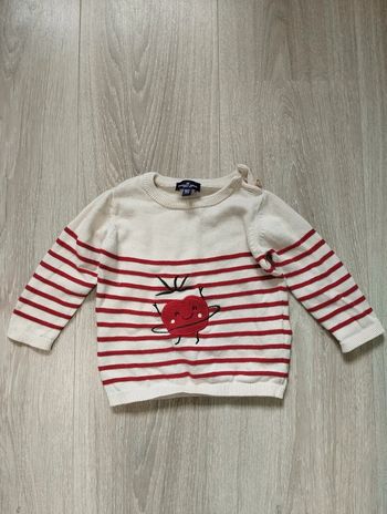 Pull fin mignon Sergent Major 9 mois garçon fille