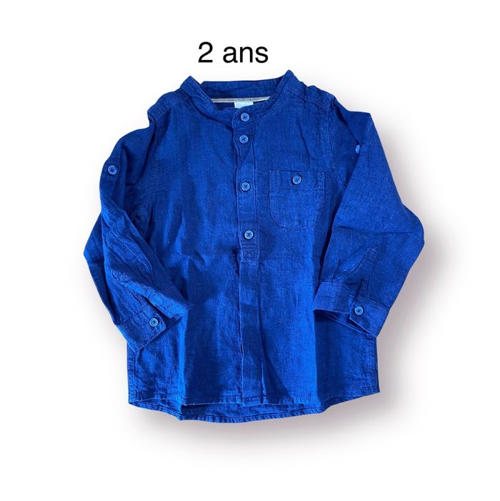 H&M Chemise bleue Taille 2 ans