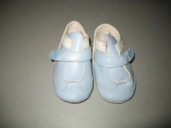 CHAUSSURES SOUPLE BLEU CIEL BÉBÉ GARÇON - 06 / 09 MOIS - n°09