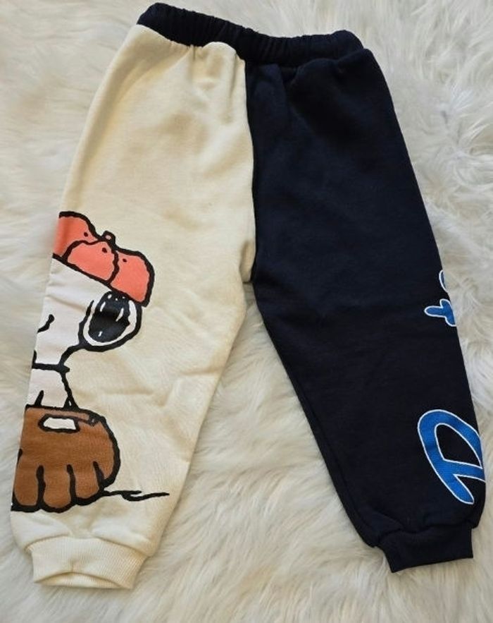 NEUF (non porté) 🏷🤩😍💙sublime  pantalon molleton snoopy 3 ans garçon 💙😍🤩 - photo numéro 2