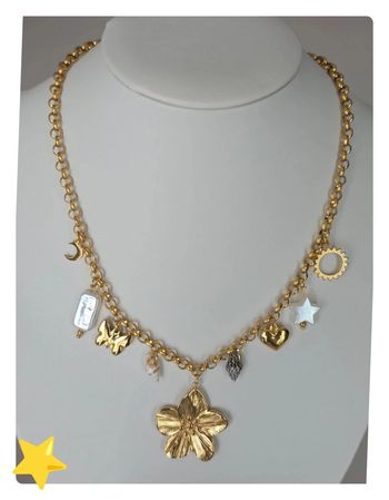 Collier trésors du monde maille jaseron 45-50cm dorée