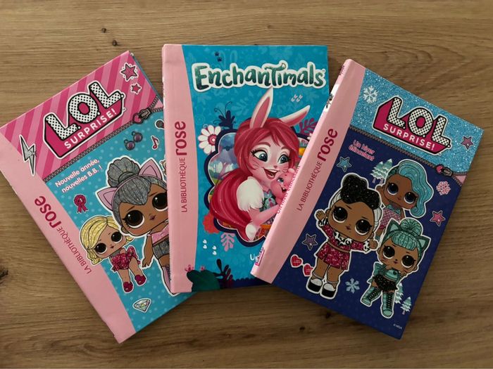 Lot 3 livres enfants 6-8 ans bibliothèque rose