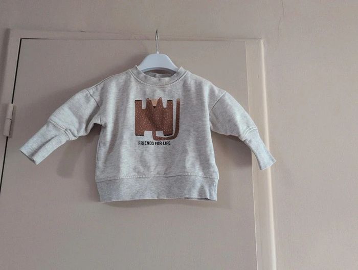 Sweat bébé garçon en fibre recyclé imprimé 18/36 mois TAO