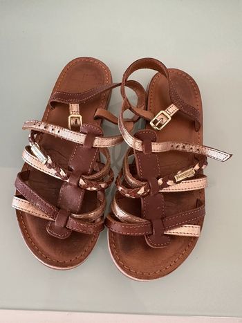 Sandalette les tropeziennes or camel pointure 34