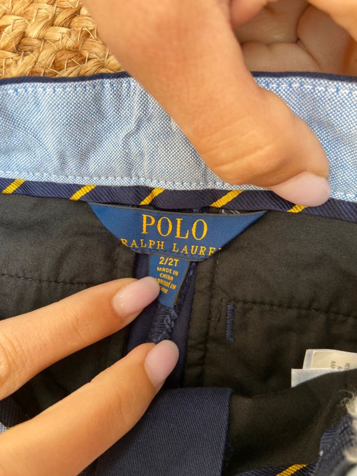 Pantalon avec ceinture garçon 24 mois polo Ralph Lauren - photo numéro 3