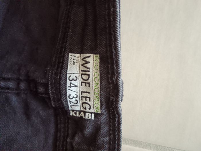 Pantalon jean femme taille 34 wide leg - photo numéro 3