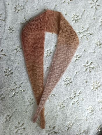Sophie scarf nuage écharpe sophie dégradé bruyère neuf fait main