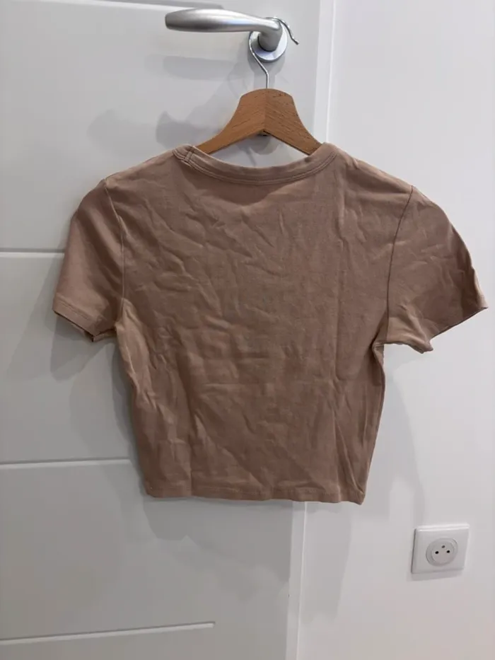 T-shirt beige - photo numéro 2