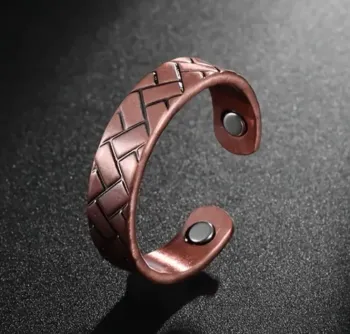 Bague ajustable magnétique en cuivre