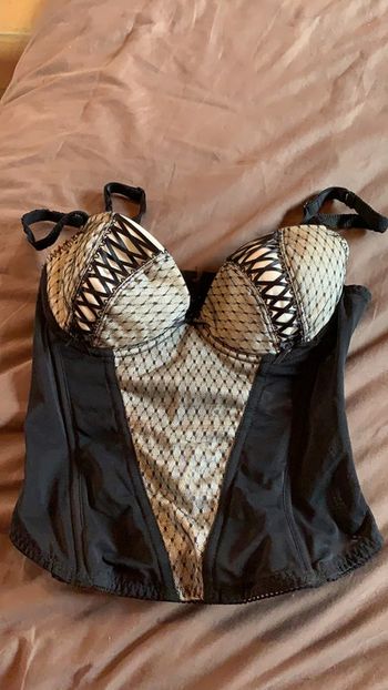 Body noir blanc dentelle Influx 85B