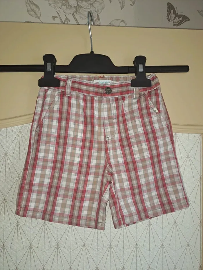 Short à carreaux garçon Obaïbi 23 mois comme neuf - photo numéro 2