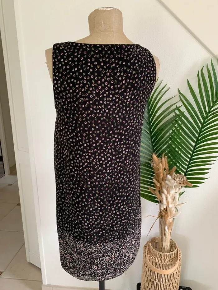 Robe fleurie doublée sans manches femme - photo numéro 5