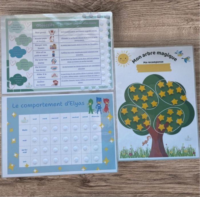 Kit de comportement et récompense pour enfant
