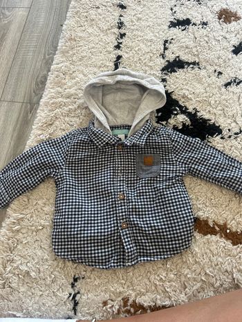 Chemise bébé à carreau