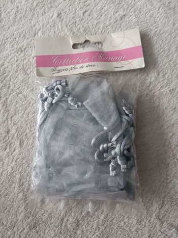 Lot de 6 pochons gris