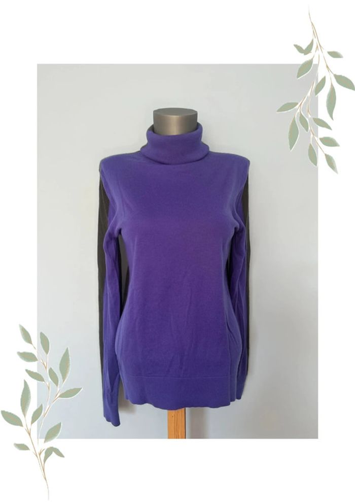Pull Bicolore en Cachemire – Balenciaga Knits – Taille 38 💜