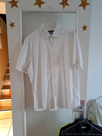 Chemise blanche manches courtes #isacorbashomme