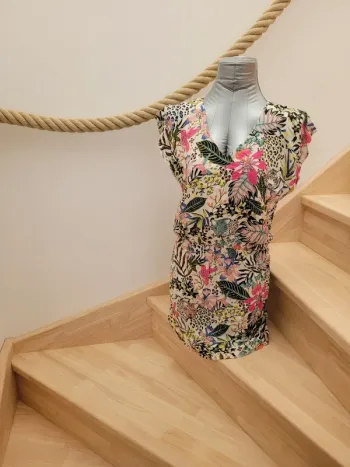 Robe fleurie colorée taille 36