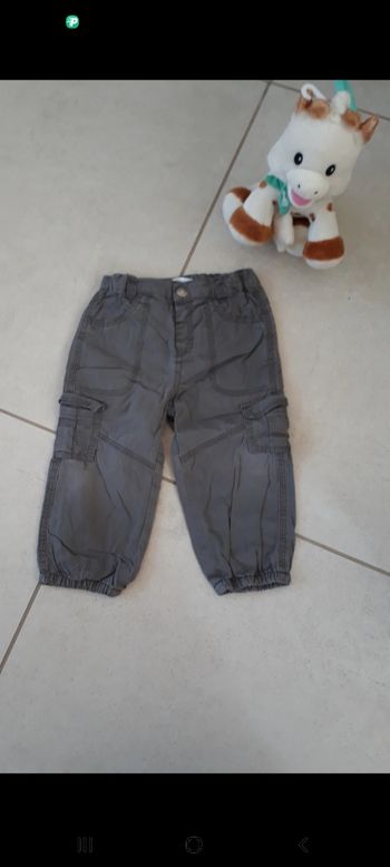 Pantalon doublé gris