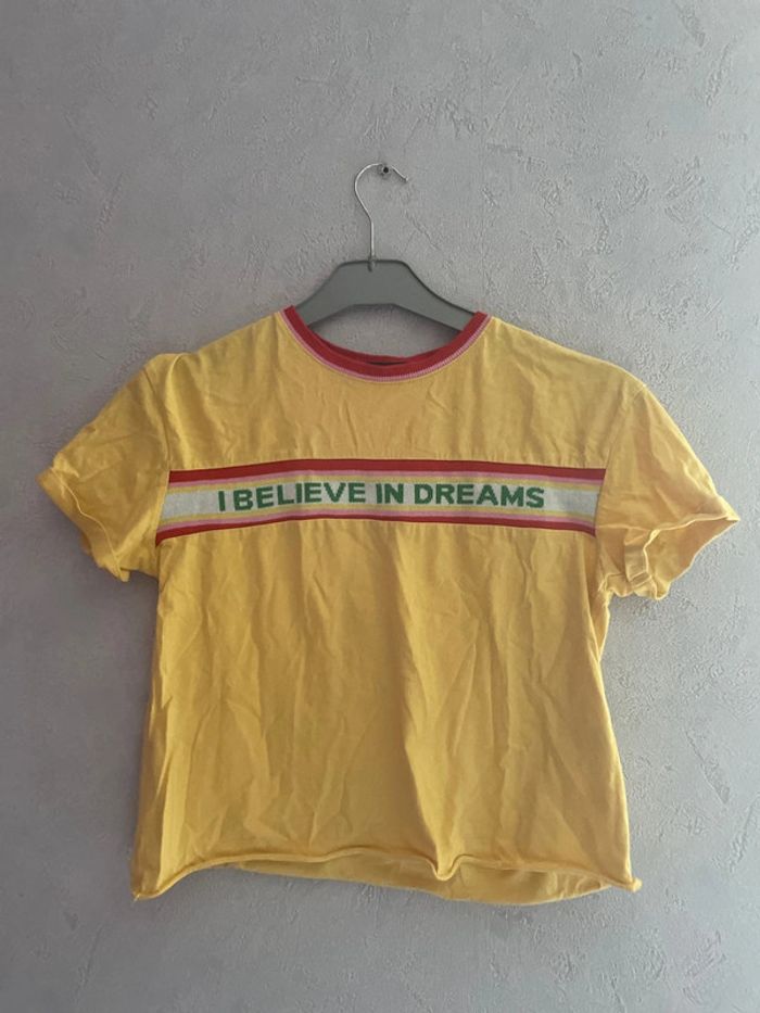Tee shirt jaune bershka