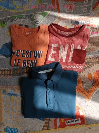 3tee shirt manches courtes