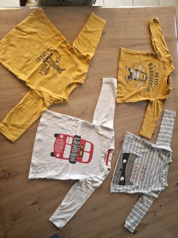 Lot de 4 t-shirts 12 mois