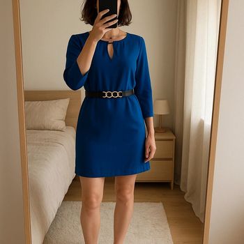 Sublime robe chic bleu taille L - Sandro ferrone