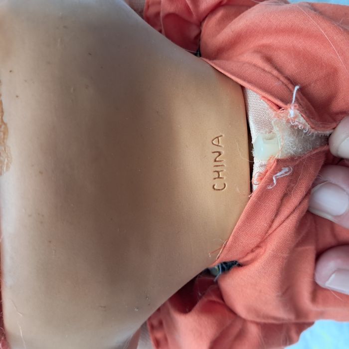 Poupée troll Hauteur 38 cm cheveux orange vintage - photo numéro 7