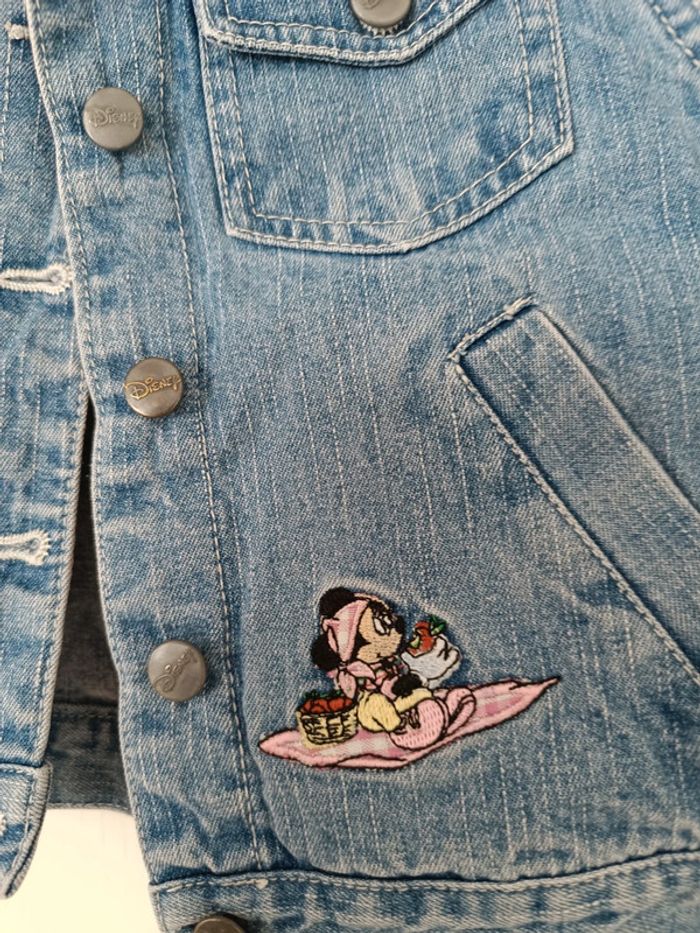 Veste en jean Disney minnie printanière 4 ans - photo numéro 2