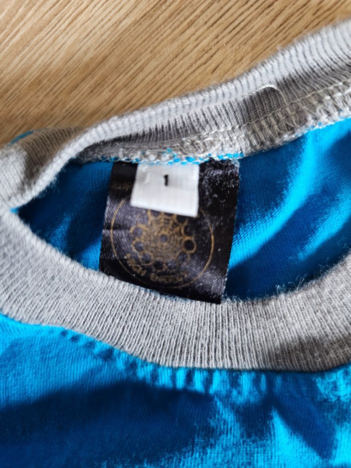 T shirt bleu rigolo drole 1 an - photo numéro 2