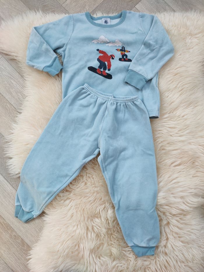 Lot de 2 pyjamas chauds Petit Bateau 3 ans - photo numéro 2