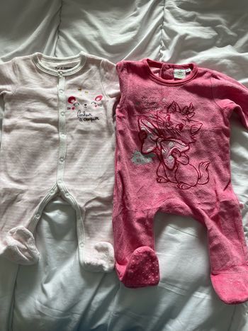 Pyjamas velours 1 mois