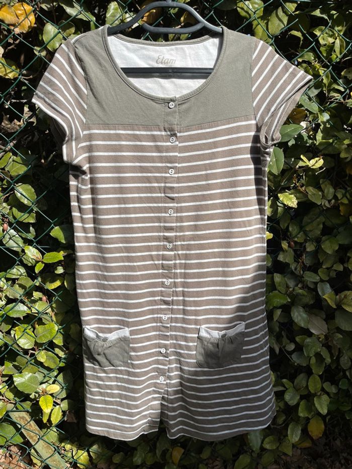 Robe coton fermeture boutons