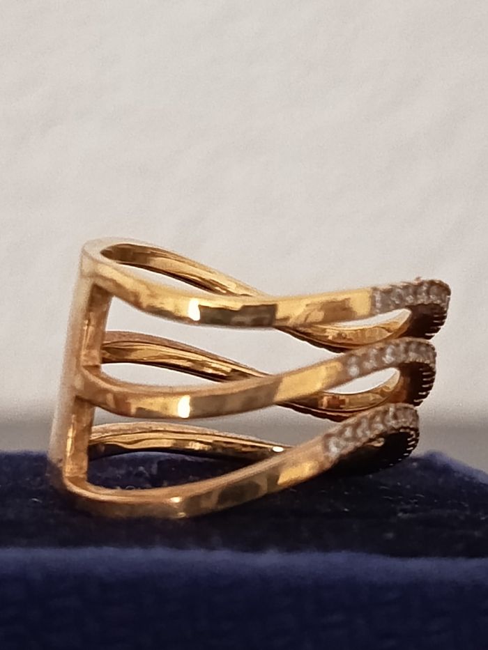 Bague plaqué or. - photo numéro 3