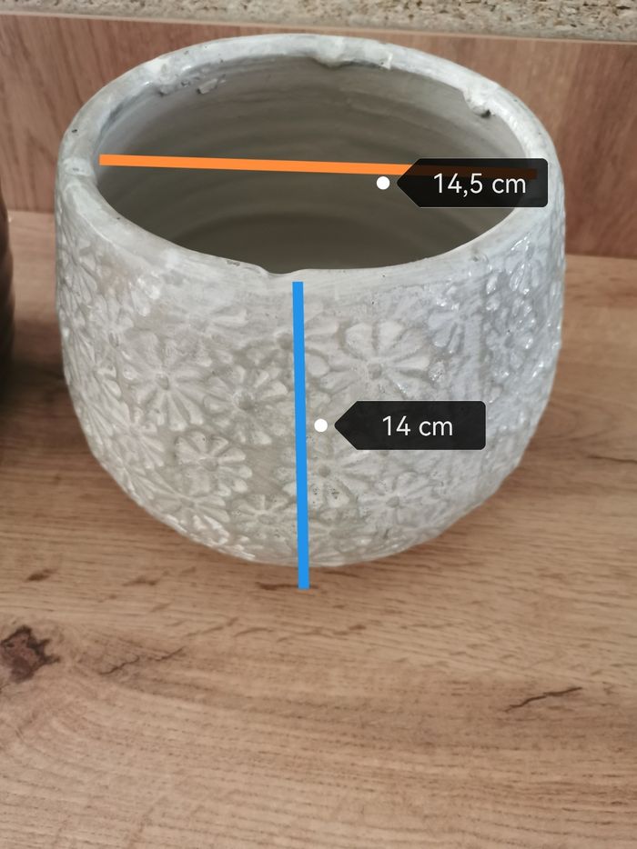 Lot de 3 pots à fleurs - photo numéro 6