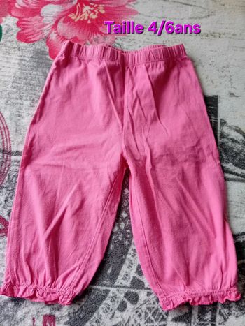 Pantacourt / sarouel rose en 4 ans