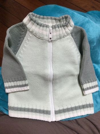 gilet zippe 3 mois comme neuf différents couleur de vert