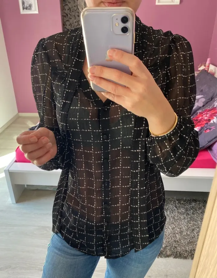 Chemise en voilage Promod - photo numéro 3