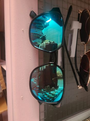 Solaire verre bleute
