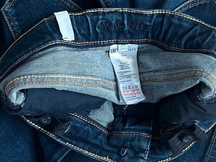 Pantalon straight en denim avec taille ajustable Jacadi T-8 ans - photo numéro 5