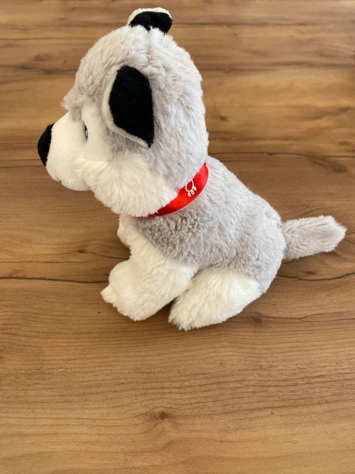 Peluche chien husky - photo numéro 3