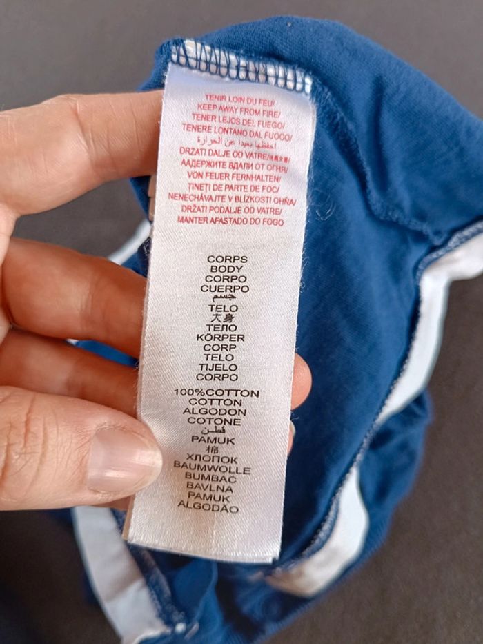 Tee shirt chemise manches courtes Garçon 9 mois parc jeux Sergent major 100% coton - photo numéro 5