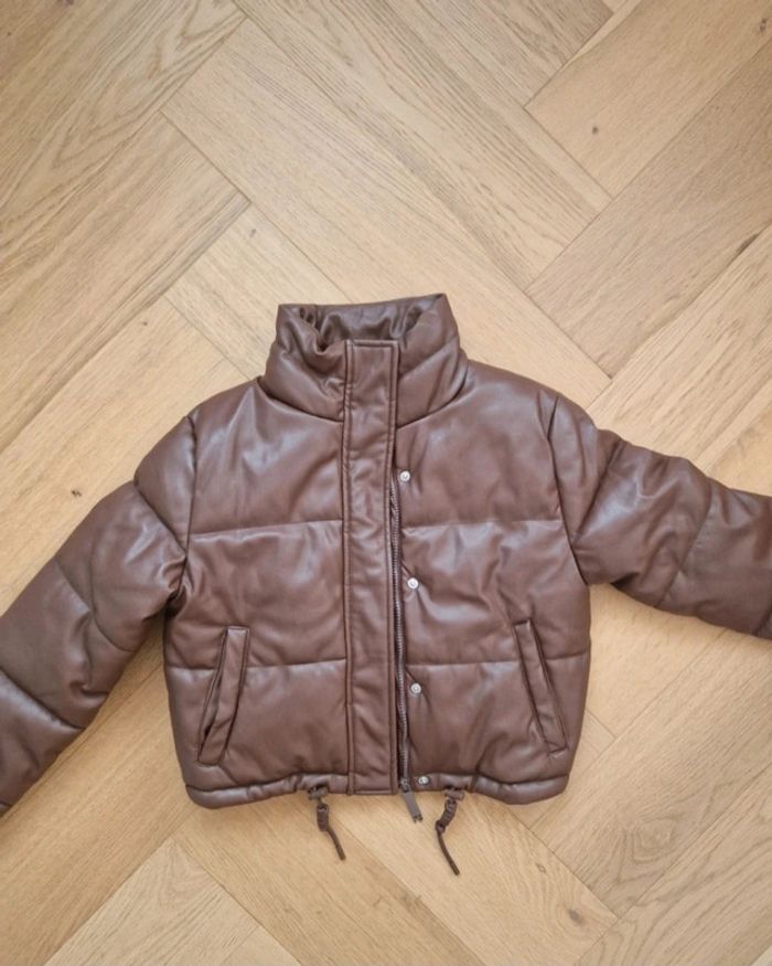 Doudoune / veste fille marron FBsister Taille S - photo numéro 2
